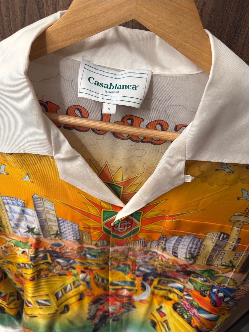 Casablanca Graphic Silk-Blend Shirt - Picture 2 of 10